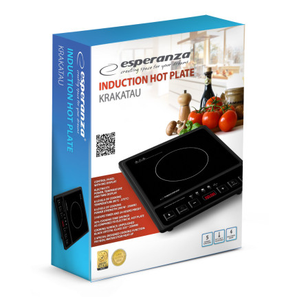 EKH011 indukční varná deska, elektrický sporák, 2000 W, časovač, LCD displej, 5 režimů