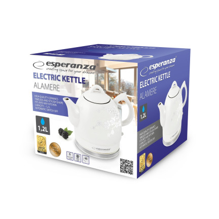 EKK010W bezdrátová elektrická keramická konvice 1,2 l