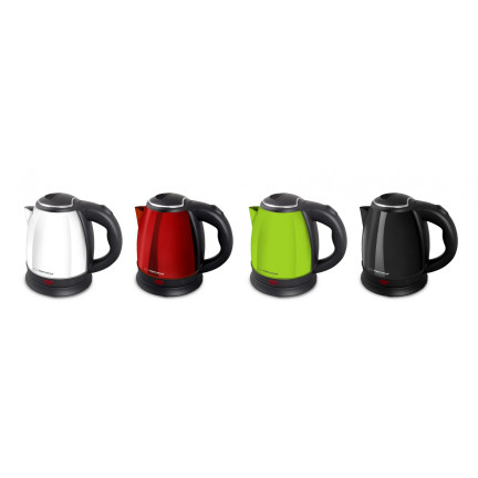 EKK028W bezdrátová elektrická konvice z oceli, 1 l, 1350 W, bílá