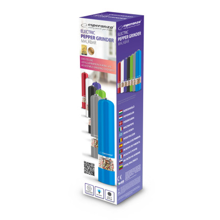 EKP001K PFEFFER SALZ GEWÜRZMÜHLE ELEKTRISCHE MÜHLE LED EINSTELLBAR