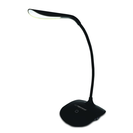 ELD103K stolní lampa, dotykový vypínač, ochranný filtr, Acrux, černá