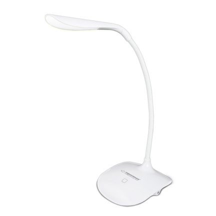 ELD103W stolní lampa, dotykový vypínač, ochranný filtr, Acrux, bílá