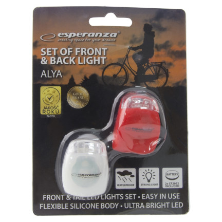 EOT011 LED světlo na kolo – přední i zadní, silikonové, alya