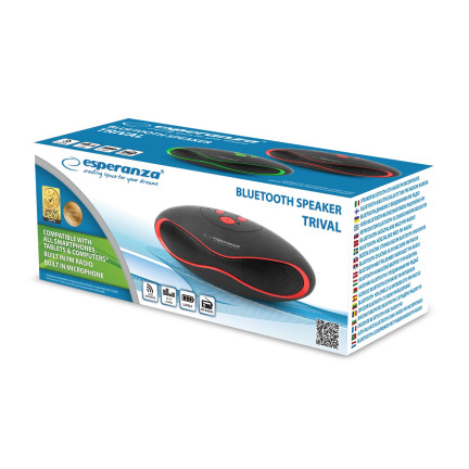 EP117KR  přenosný bezdrátový reproduktor s podporou Bluetooth, FM a SD