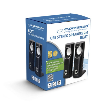 EP121 BEAT ESPERANZA 2.0 usb mini jack 2x3W SPEAKERS