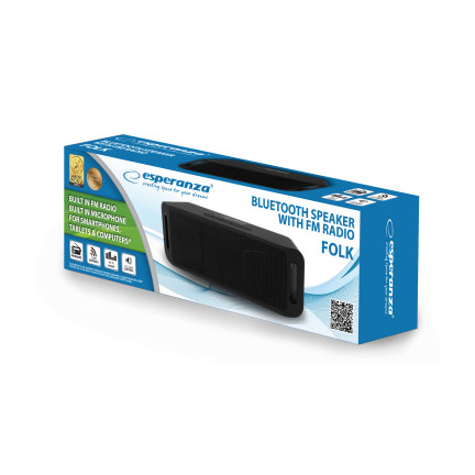 EP126KK Bluetooth reproduktor FM Folk, černý-černý