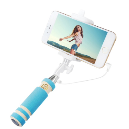 NN91 selfie tyč s kabelem, monopod, Bluetooth