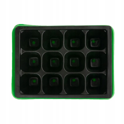 TG64403 MINI SKLENĚNÁ ROSTLINA PRO PĚSTOVÁNÍ 12 komor 4x4cm