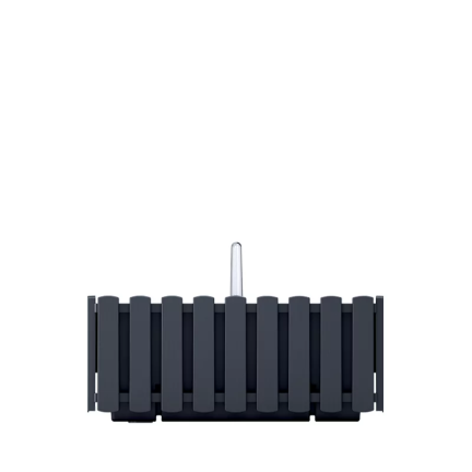 DDEF400W-S433 balkonový box, květináč 38 cm s úchyty, antracitová barva, měřič vlhkosti