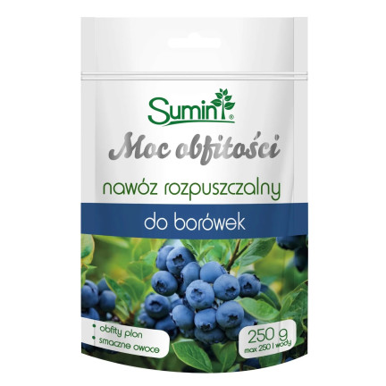 SUM80 – rozpustné hnojivo pro borůvky „Borówki – síla hojnosti“ 250 g podporuje růst