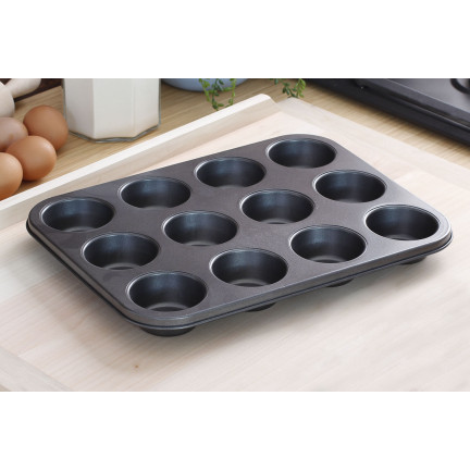 TG66027 forma na pečení muffinů, plech na 12 muffinů, s nepřilnavým povrchem