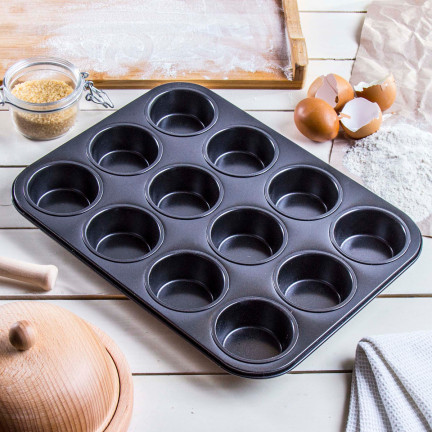 TG66027 forma na pečení muffinů, plech na 12 muffinů, s nepřilnavým povrchem