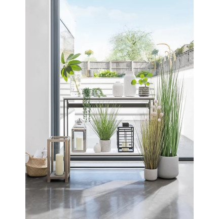 CV06319 velká umělá tráva v květináči, 85 cm, imitace