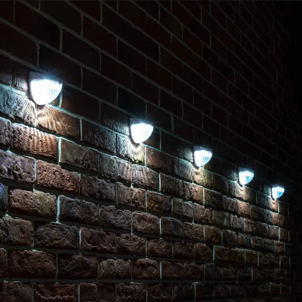 TG71393 solární LED lampa, 2 ks/sada, pouliční lampa a nástěnné svítidlo se senzorem soumraku