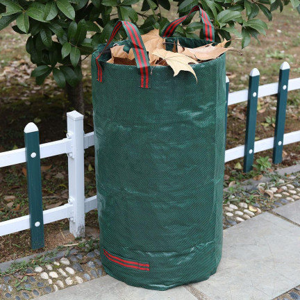 Tm-00315 zahradní pytel 120 l, velký koš na listí a odpad s uchy, multifunkční