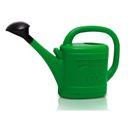 IKSP05-G642 zahradní konev na zalévání květin a zeleniny, 5 l, s sítkem, univerzální, zelená