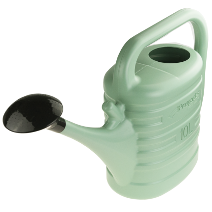 IKZ10-623u zahradní konvice na zalévání zeleniny, zelená s motivem šalvěje, 10 l, sítko, univerzální