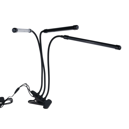 IM010 lampa pro růst rostlin a doplňkové osvětlení, 3ramenná, 60 LED, časovač + dálkové ovládání