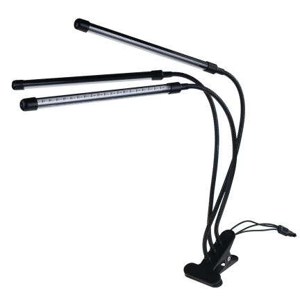 IM010 lampa pro růst rostlin a doplňkové osvětlení, 3ramenná, 60 LED, časovač + dálkové ovládání