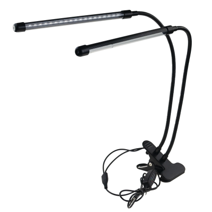 IM011 lampa pro růst rostlin a doplňkové osvětlení, 2ramenná, 40 LED, časovač + dálkové ovládání