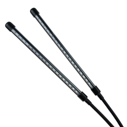 IM011 lampa pro růst rostlin a doplňkové osvětlení, 2ramenná, 40 LED, časovač + dálkové ovládání