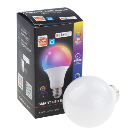 IM025 inteligentní LED žárovka E27 Tuya, s RGB ovládáním, 2700 K–6500 K