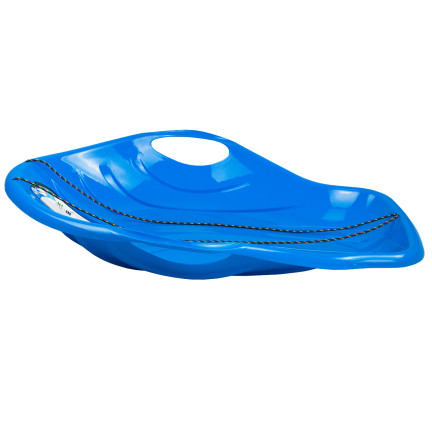 ISDM-3005U Sáňkový kluzák VELKÝ SLED BOBSLE SLIDE se sněhovými držadly MODRÁ