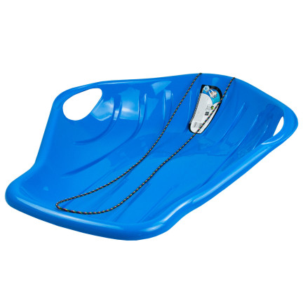 ISDM-3005U Sáňkový kluzák VELKÝ SLED BOBSLE SLIDE se sněhovými držadly MODRÁ