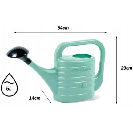 IKZ05-623u zahradní konvice na zalévání květin a zeleniny, 5 l, sítko, univerzální, šalvějová