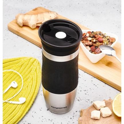 TD18 termohrnka Konighoffer 400 ml, černá termoska