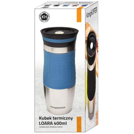 TD18 termohrnka Konighoffer 400 ml, černá termoska