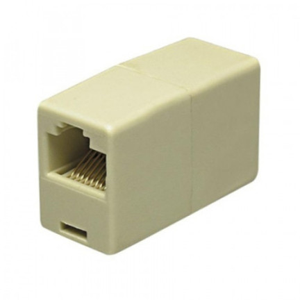 TV53 propojka síťových kabelů, propojka s konektorem RJ45, adaptér, 8p8c pozlacená