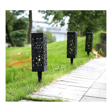 TG66760 solární zahradní lampa, prolamovaná LED lucerna k zapíchnutí