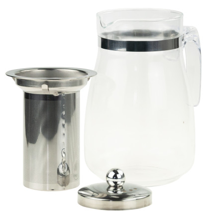 LUT1557 ŽÁRUVZDORNÝ DŽBÁN S KOVOVÝM VÍKEM NA VAŘENÍ 900 ML