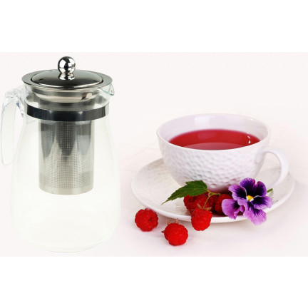 LUT1557 ŽÁRUVZDORNÝ DŽBÁN S KOVOVÝM VÍKEM NA VAŘENÍ 900 ML