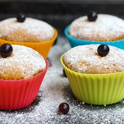 DD47 silikonové formičky na muffiny, sada 12 ks, na pečení