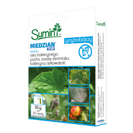 SUM11 – měďnatý fungicid, 50 WP, 50 g