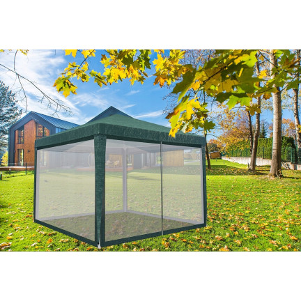 TG77594-1 ZAHRADNÍ STAN KOMERČNÍ PAVILON 3X3M S MOSKYTIÉROU ALTÁN PRO ZAHRADNÍ TERASU