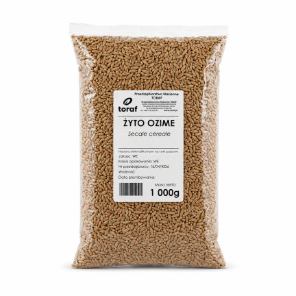 Žito jako ozimá mezikultura, semena, zrno, rychlý růst, zlepšení půdy, 1 kg
