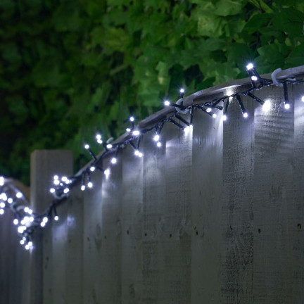 LED světýlka 500 l, studená bílá, vánoční stromečková, sváteční, pro vnitřní i venkovní použití, 3+25 m