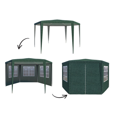 TG77597-1 zahradní stan, prodejní pavilon, altán do zahrady nebo na terasu, 2 x 2 x 2,5 m