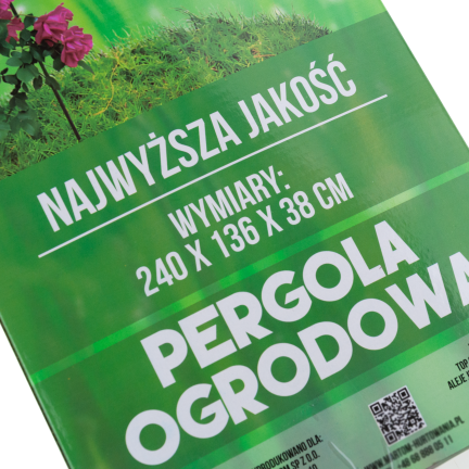 PERG-N3214 zahradní kovový oblouk pro růže květiny větve 240cm