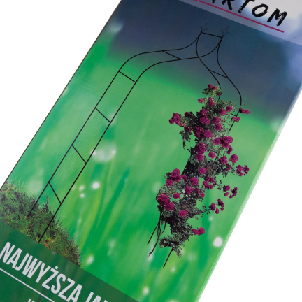 Perg-N6078 zahradní pergola, kovová oblouková, pro růže, květiny a popínavé rostliny, 240 cm