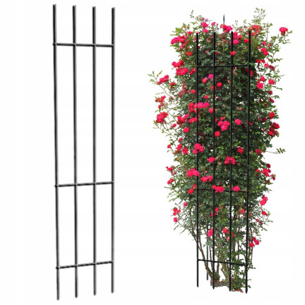 TG77602 kovová zahradní pergola, opora pro růže a květiny, mřížka, sada 3 ks.