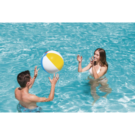 31021 nafukovací plážový a zahradní míč s pruhy, velký, Bestway, 51 cm