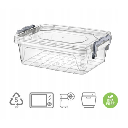HOB021046 Plastová dóza na potraviny MULTI BOX 0,3 l 300 ml obdélník