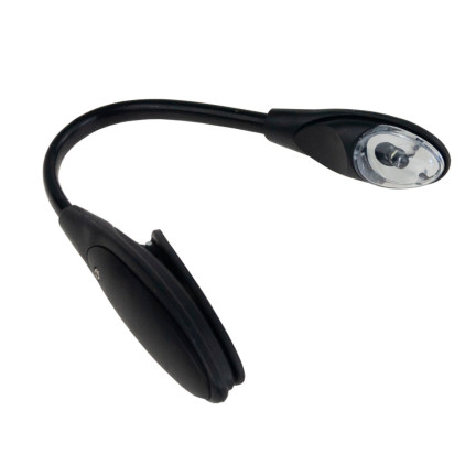 RB90 LED lampička s klipem na čtení knih, ohebná, na monitor, na baterie
