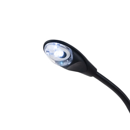 RB90 LED lampička s klipem na čtení knih, ohebná, na monitor, na baterie