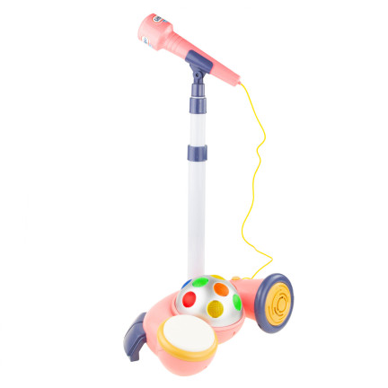 RJ2835 karaoke mikrofon na stojanu, disco koule, MP3, pro děti – malá hvězda