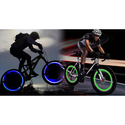 LP31 ventilky, světelné ventilky, 2 ks LED nástavců pro jízdní kola nebo automobily